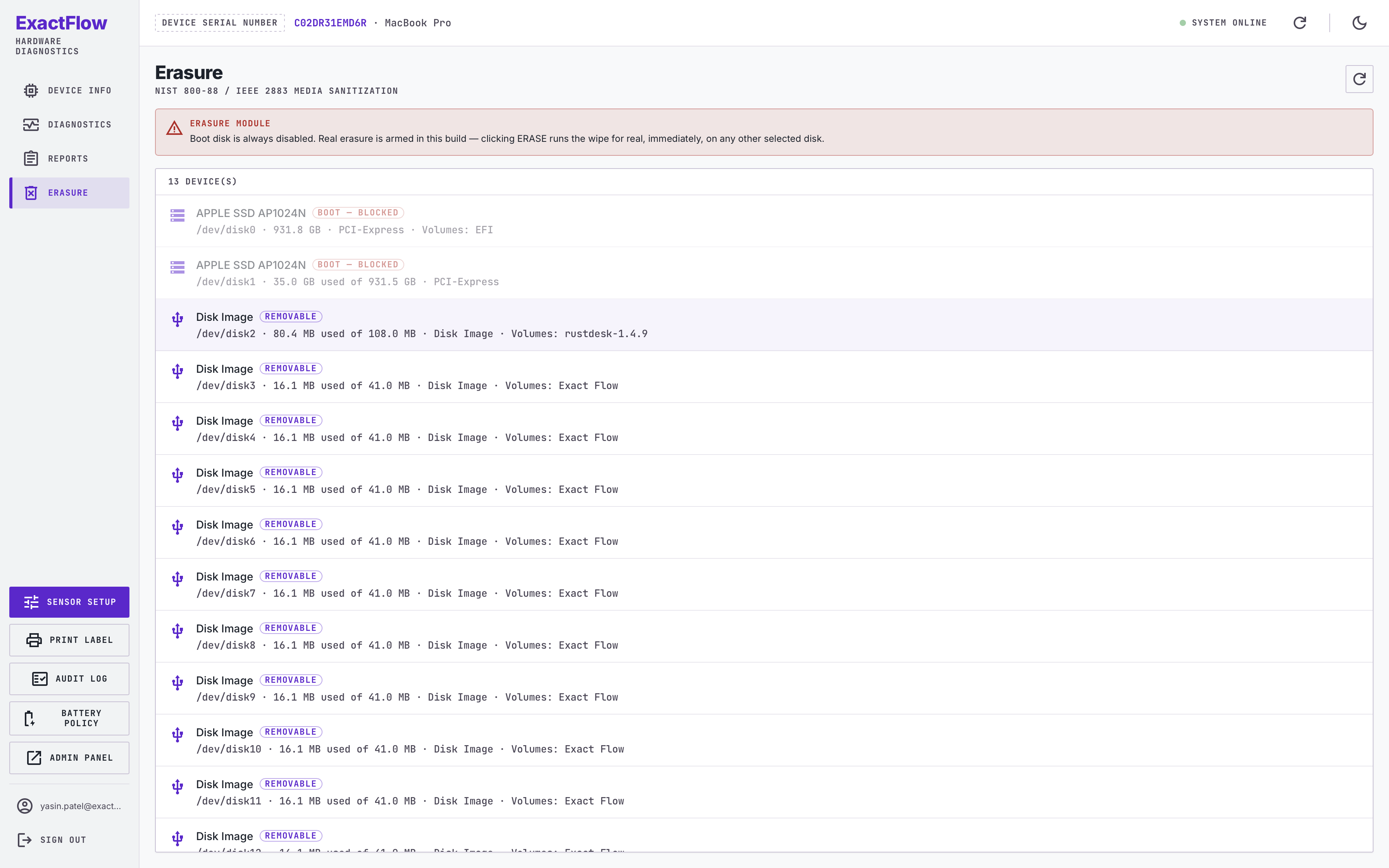 Application Overview — Erasure