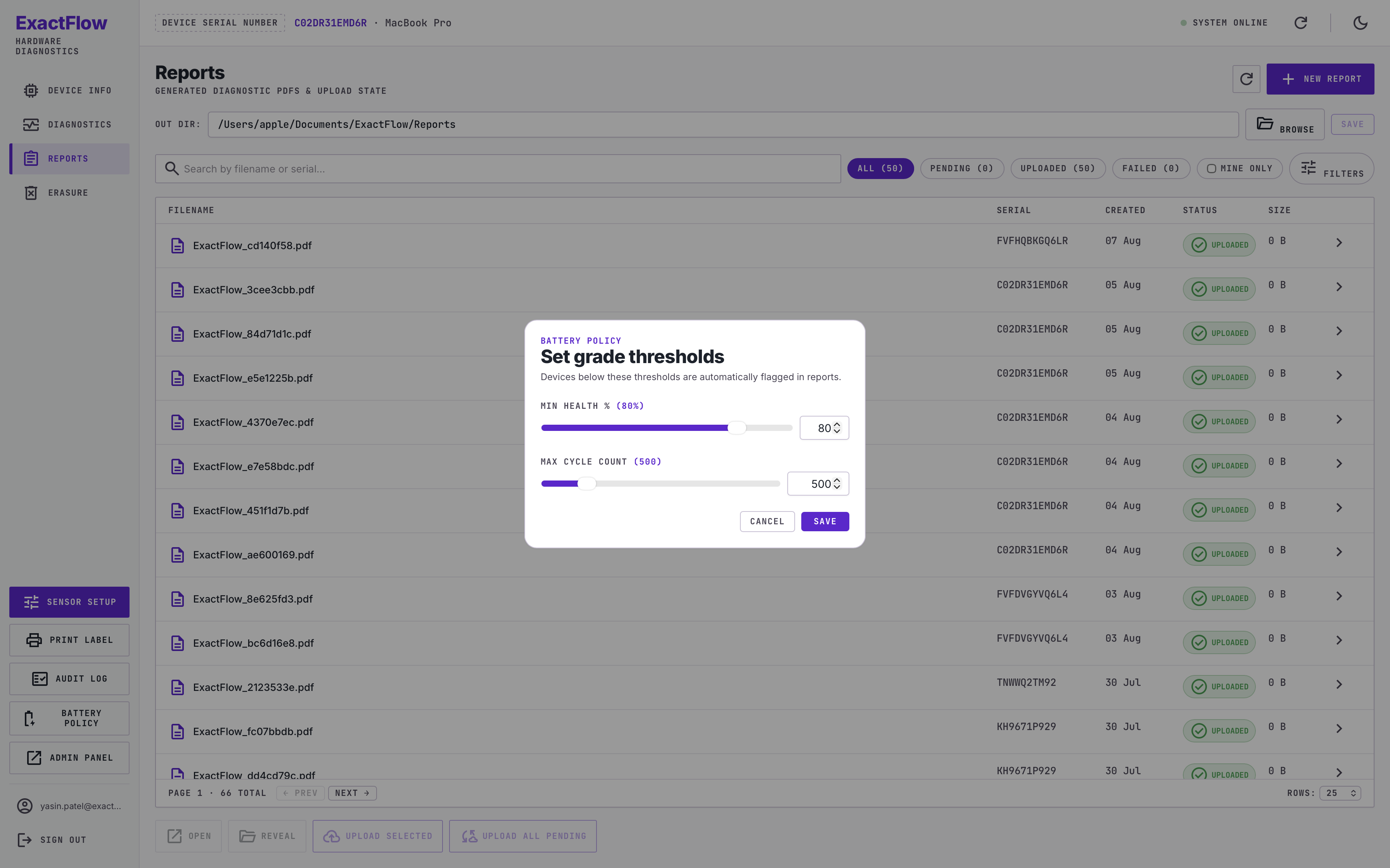 Application Overview — Navigation Panel & Miscellaneous